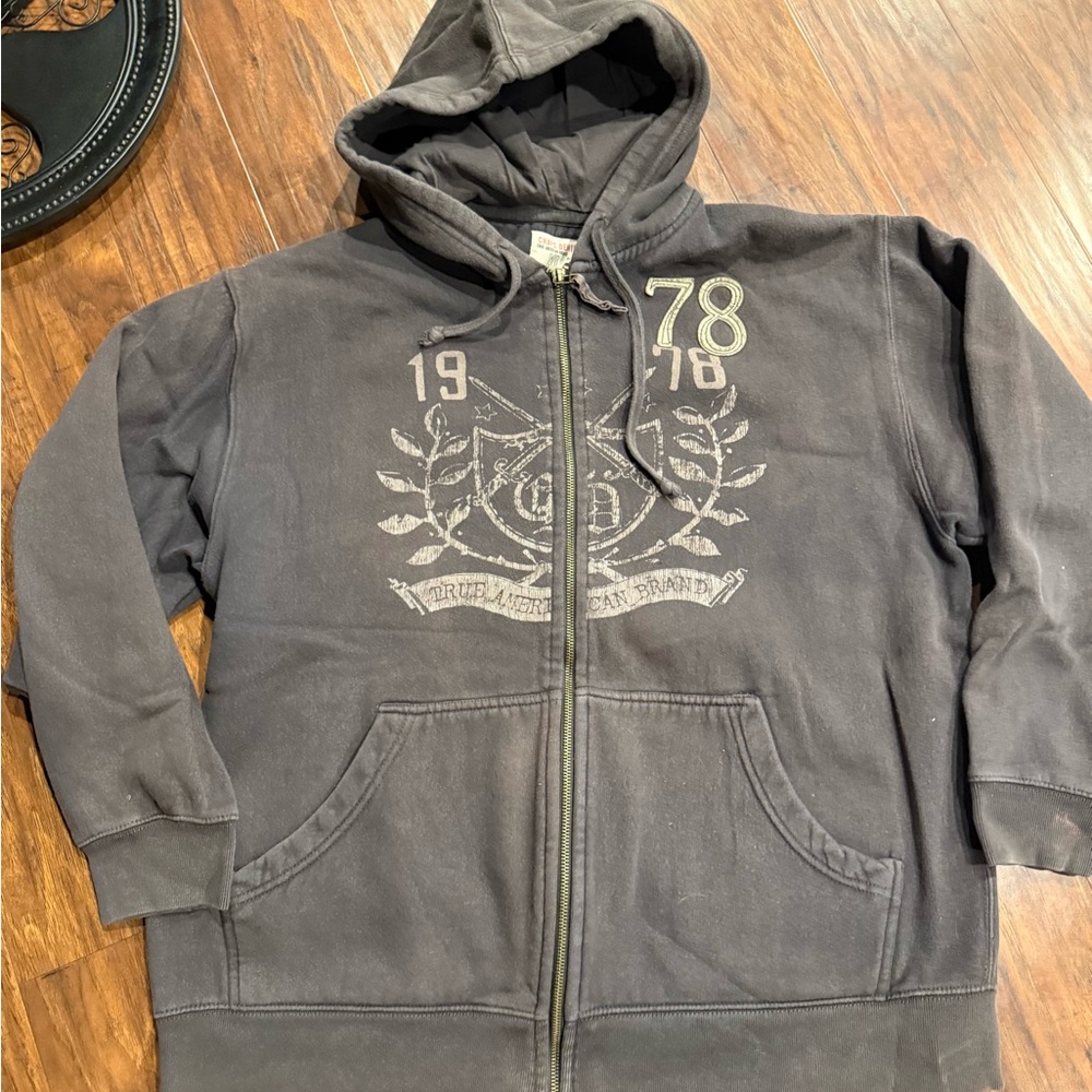 Chaps Charcoal Hoodie Jacket for Kids